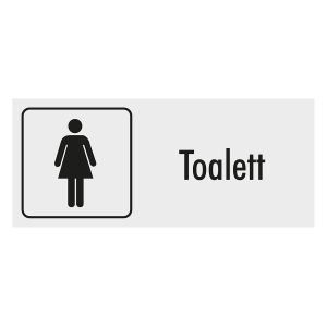 Toalett, damer (skylt)