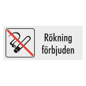 Rökning förbjuden (skylt)