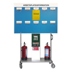 Ringpärmstavla 130 x 90 cm med vagn