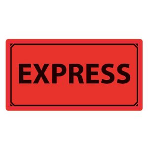 Emballageetikett "EXPRESS"