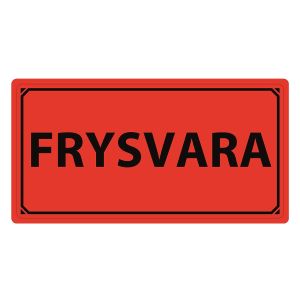 Emballageetikett "FRYSVARA"