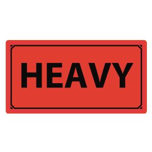 Emballageetikett "HEAVY"