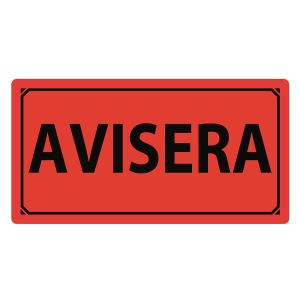 Emballageetikett "AVISERA"