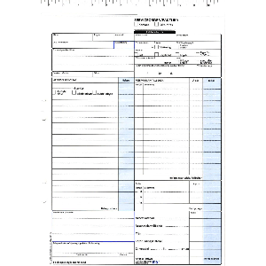 Serviceorder Faktura A4, 2 ex, 100 st