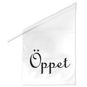 Butiksflagga ÖPPET