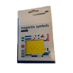 Magnetsymboler cirklar gula