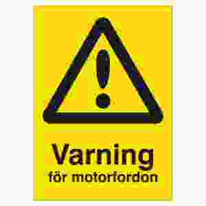 Varning för motorfordon (skylt)