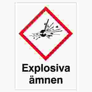 Explosiva ämnen (skylt)