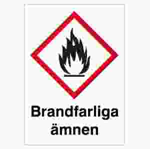 Brandfarliga ämnen (skylt)