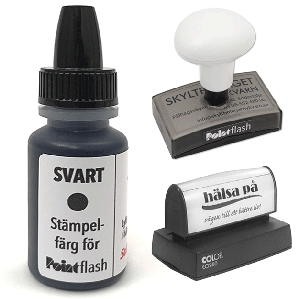 Återinfärgningsfärg för flashstämplar
