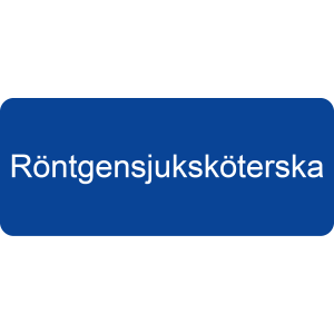 Yrkesbricka Röntgensjuksköterska