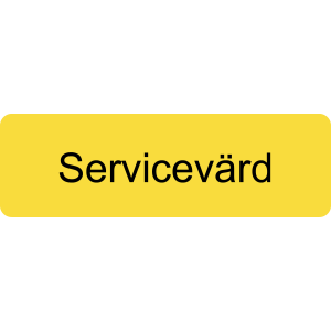 Yrkesbricka Servicevärd