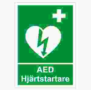 Hjärtstartare (skylt)