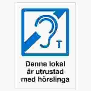 Denna lokal är utrustad.. (skylt)