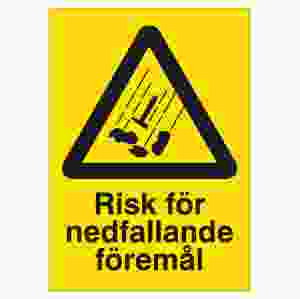 Risk för nedfallande... (skylt)