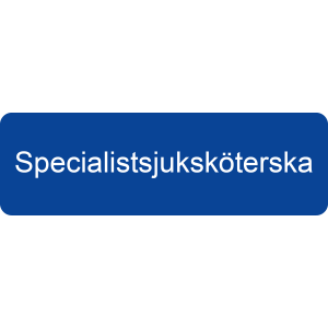 Yrkesbricka Specialistsjuksköterska