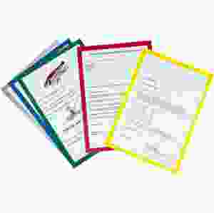 Papper för prishållare, med färgad ram A4, 50 st