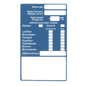 Servicesticker, 100 st