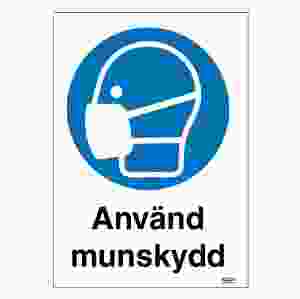 Använd munskydd (skylt)