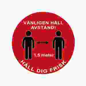 Golvdekaler Håll avstånd, 10 st