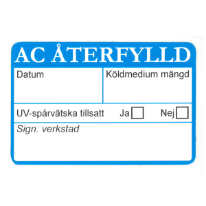 AC-Påfyllningssticker, 250 st