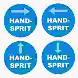 Golvdekaler Handsprit , 4 st