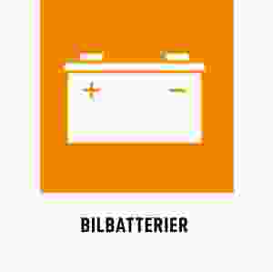 Bilbatterier (skylt)