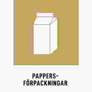 Pappersförpackningar (skylt)