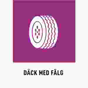 Däck med fälg (skylt)