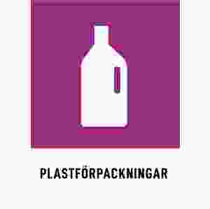 Plastförpackningar (skylt)