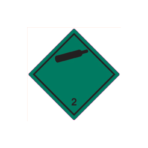 Farligt Gods-etikett Non-Flammable Gas, 250 st