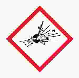 Fara-Etikett Explosiv