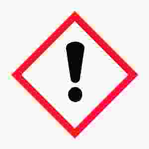 Fara-Etikett Skadlig