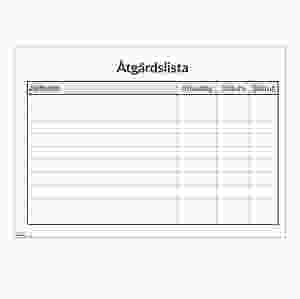 Åtgärdslista, A3