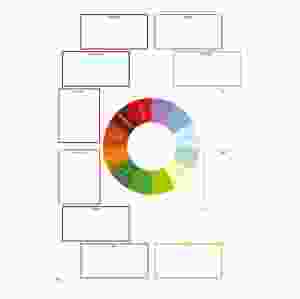 Årshjul, 60 x 85 cm