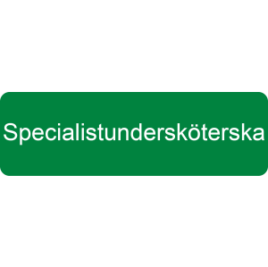 Yrkesbricka Specialistundersköterska