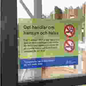 Plastskylt, A5, med tryck