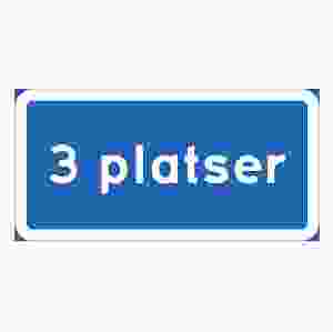 Parkeringsskylt 3 platser