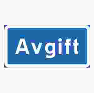 Parkeringsskylt Avgift