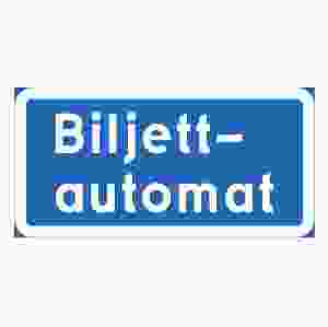 Parkeringsskylt Biljettautomat