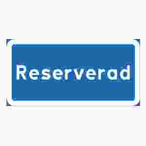 Parkeringsskylt Reserverad