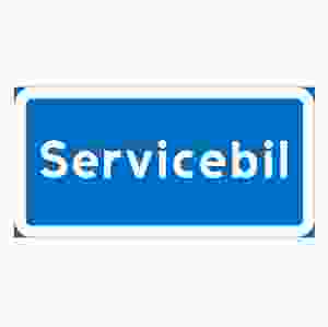 Parkeringsskylt Servicebil