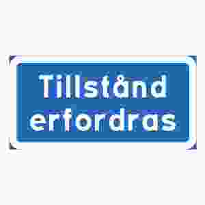 Parkeringsskylt Tillstånd erfordras