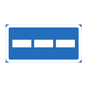 Parkeringsskylt Uppställning rad