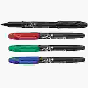 Färgstark Whiteboardpenna  Lättsuddad, 4-pack