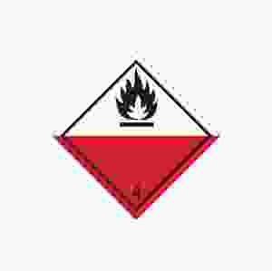 Farligt Gods-etikett Spontaneosly combustible, 250 st