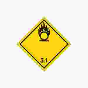 Farligt Gods-etikett Oxidizer, 250 st