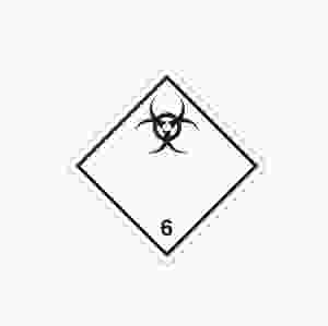 Farligt Gods-etikett Infectious Substance, 250 st