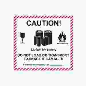 Farligt Gods-etikett Lithium Ion Battery, 500 st