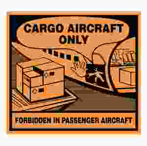 Farligt Gods-etikett CARGO AIRCRAFT ONLY, 500 st